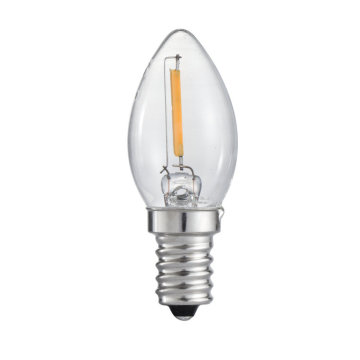 C7 0.5W Ampoule à bougies, UL Approbation LED Filament Bulb